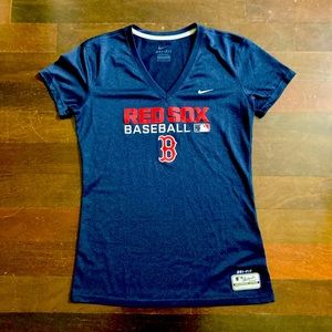 Women’s Nike Dri-Fit Boston Red Socks V-neck Tee